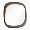 Pima Mirror | Organic Abstract Pebble Shape Frame | Walnut Brown 47"