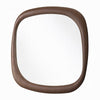 Pima Mirror | Organic Abstract Pebble Shape Frame | Walnut Brown 47"