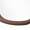 Pima Mirror | Organic Abstract Pebble Shape Frame | Walnut Brown 47"