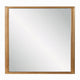 Sery Vanity Dresser Mirror | Rustic Oak Brown Wood Frame | 40x42