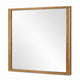 Sery Vanity Dresser Mirror | Rustic Oak Brown Wood Frame | 40x42