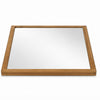 Sery Vanity Dresser Mirror | Rustic Oak Brown Wood Frame | 40x42