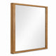 Sery Vanity Dresser Mirror | Rustic Oak Brown Wood Frame | 40x42