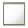 Anna Vanity Dresser Mirror | Weathered Gray Wood Frame | 40" Square