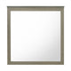 Anna Vanity Dresser Mirror | Weathered Gray Wood Frame | 40" Square