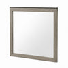 Anna Vanity Dresser Mirror | Weathered Gray Wood Frame | 40" Square