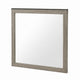 Anna Vanity Dresser Mirror | Weathered Gray Wood Frame | 40" Square