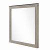 Anna Vanity Dresser Mirror | Weathered Gray Wood Frame | 40" Square
