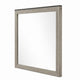 Anna Vanity Dresser Mirror | Weathered Gray Wood Frame | 40" Square
