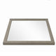 Anna Vanity Dresser Mirror | Weathered Gray Wood Frame | 40" Square