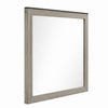 Anna Vanity Dresser Mirror | Weathered Gray Wood Frame | 40" Square