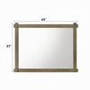 Cera Dresser Mirror | Square Peg Accent Joinery | Antique White Oak | 37x49