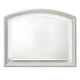Remy Vanity Dresser Mirror w LED | Arched Frame | Antique White | 35x44