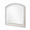 Remy Vanity Dresser Mirror w LED | Arched Frame | Antique White | 35x44