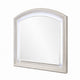 Remy Vanity Dresser Mirror w LED | Arched Frame | Antique White | 35x44