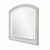 Remy Vanity Dresser Mirror w LED | Arched Frame | Antique White | 35x44