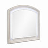 Remy Vanity Dresser Mirror w LED | Arched Frame | Antique White | 35x44