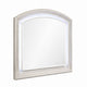 Remy Vanity Dresser Mirror w LED | Arched Frame | Antique White | 35x44