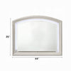Remy Vanity Dresser Mirror w LED | Arched Frame | Antique White | 35x44