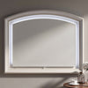 Remy Vanity Dresser Mirror w LED | Arched Frame | Antique White | 35x44