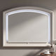 Remy Vanity Dresser Mirror w LED | Arched Frame | Antique White | 35x44