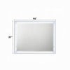 Esy Dresser Mirror | High Gloss White | LED Frame | Beveled Glass | 37x46