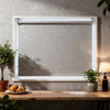 Esy Dresser Mirror | High Gloss White | LED Frame | Beveled Glass | 37x46