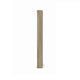 Leky Dresser Mirror | Ribbed Wooden Frame | Antique Oak Brown | 38x43