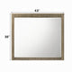 Leky Dresser Mirror | Ribbed Wooden Frame | Antique Oak Brown | 38x43