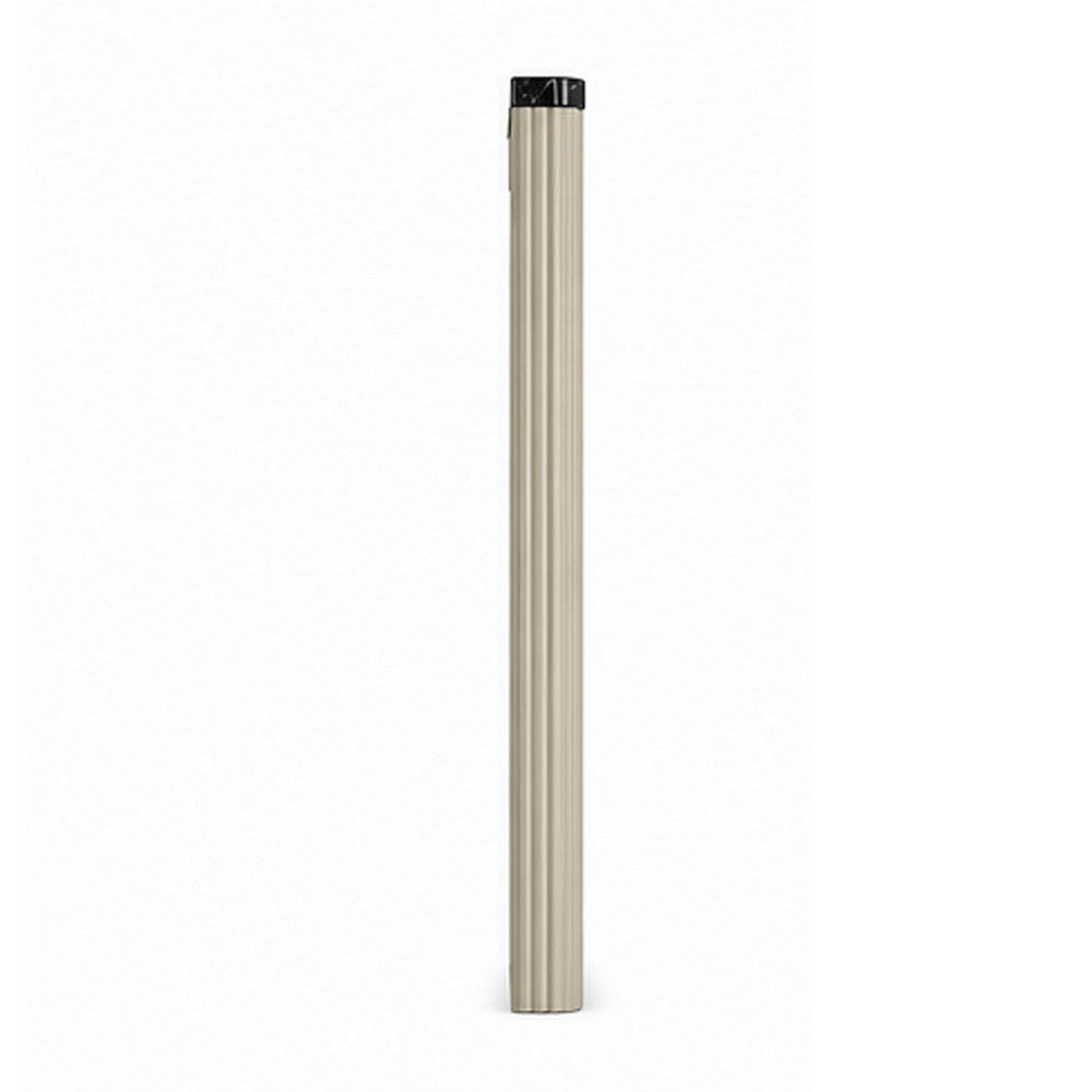 Trex Dresser Mirror | Black Faux Marble Top | 37x40 Beige Reeded Frame