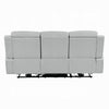 Ely Power Recliner Sofa with LED | Speakers | Gray Faux Leather | 83"