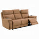 Kima Power Motion Recliner Sofa with USB | Brown Leather Aire | 85"
