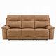 Kima Power Motion Recliner Sofa with USB | Brown Leather Aire | 85"