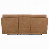 Kima Power Motion Recliner Sofa with USB | Brown Leather Aire | 85"