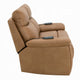 Kima Power Motion Recliner Loveseat | Brown Leather Aire | 76"