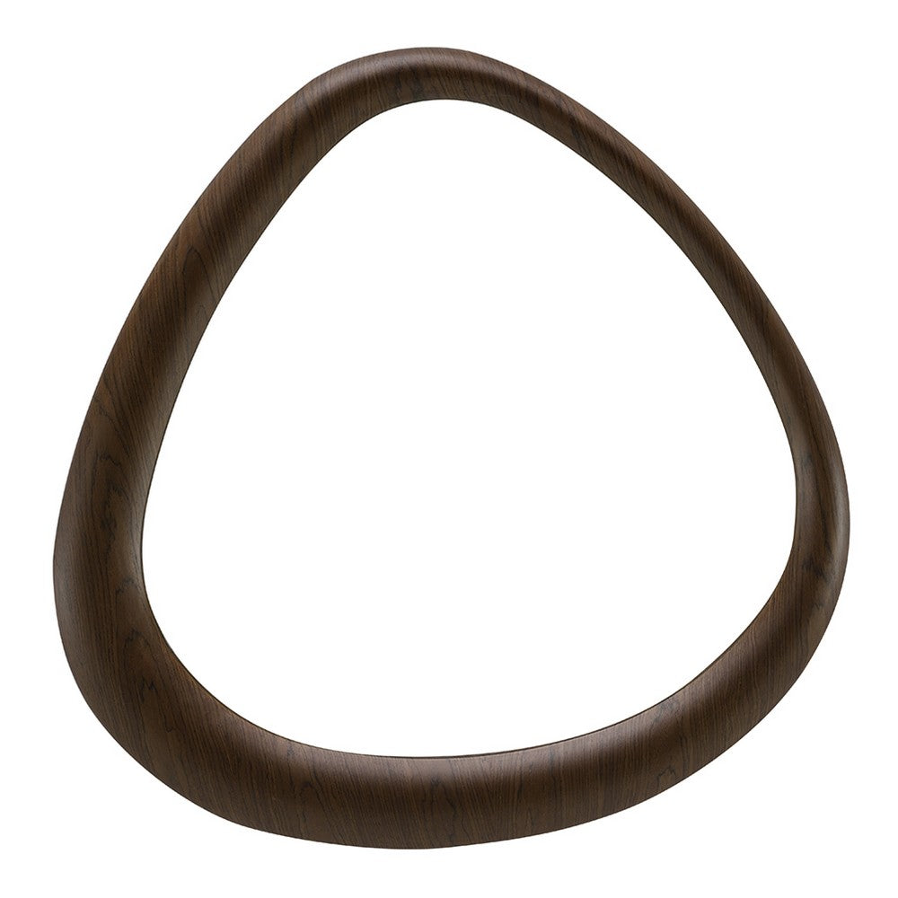 Sima Decorative Wall Mirror | Dark Brown | 39" Organic Asymmetrical Shape