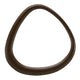 Sima Decorative Wall Mirror | Dark Brown | 39" Organic Asymmetrical Shape