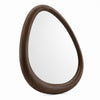 Sima Decorative Wall Mirror | Dark Brown | 39" Organic Asymmetrical Shape
