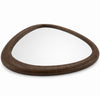 Sima Decorative Wall Mirror | Dark Brown | 39" Organic Asymmetrical Shape