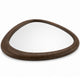 Sima Decorative Wall Mirror | Dark Brown | 39" Organic Asymmetrical Shape