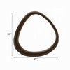 Sima Decorative Wall Mirror | Dark Brown | 39" Organic Asymmetrical Shape