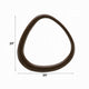 Sima Decorative Wall Mirror | Dark Brown | 39" Organic Asymmetrical Shape