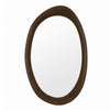 Sima Decorative Wall Mirror | Dark Brown | 32x47 Organic Asymmetrical Shape