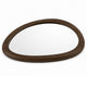 Sima Decorative Wall Mirror | Dark Brown | 32x47 Organic Asymmetrical Shape