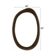 Sima Decorative Wall Mirror | Dark Brown | 32x47 Organic Asymmetrical Shape