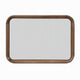 Hima Decorative Wall Accent Mirror | Curved Edges | 31x45 Walnut Brown