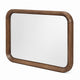 Hima Decorative Wall Accent Mirror | Curved Edges | 31x45 Walnut Brown