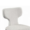 Mopa Side Chair Set of 2 | Gray Chenille | Black Wood Frame | Low Back