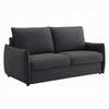 Jona Convertible Sofa with Pullout Queen Bed | Charcoal Gray Chenille | 78"