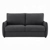Jona Convertible Sofa with Pullout Queen Bed | Charcoal Gray Chenille | 78"